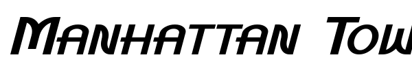 Manhattan Tower font preview